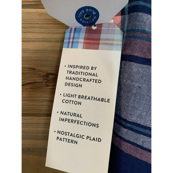 NWT NAUTICA Classic Fit Shrimp Pink Blue Dress Casual Deck Shorts Men's Size 36 - Picture 11 of 11